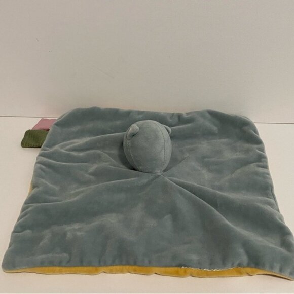 IKEA GULDVÄVARE Cat Lovey Snuggle Blanket Soft Toy Blue Yellow - Picture 4 of 6